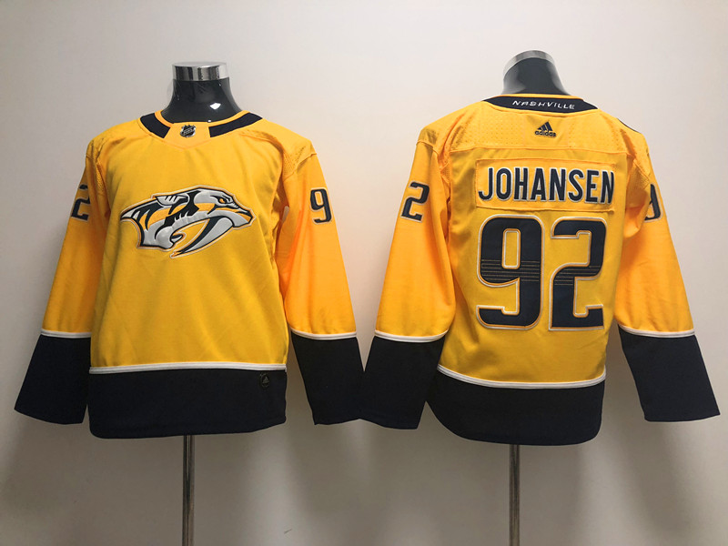 Men's Nashville Predators Ryan Johansen #92 Gold Home Breakaway Jersey